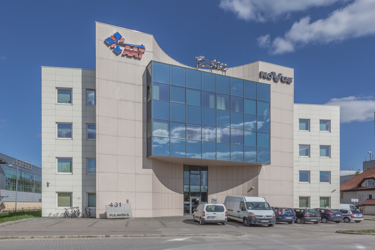 Front elevation of the office building