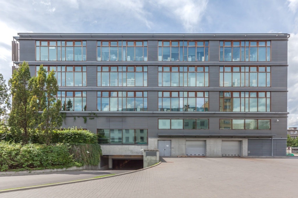 View of the elevation of the office building