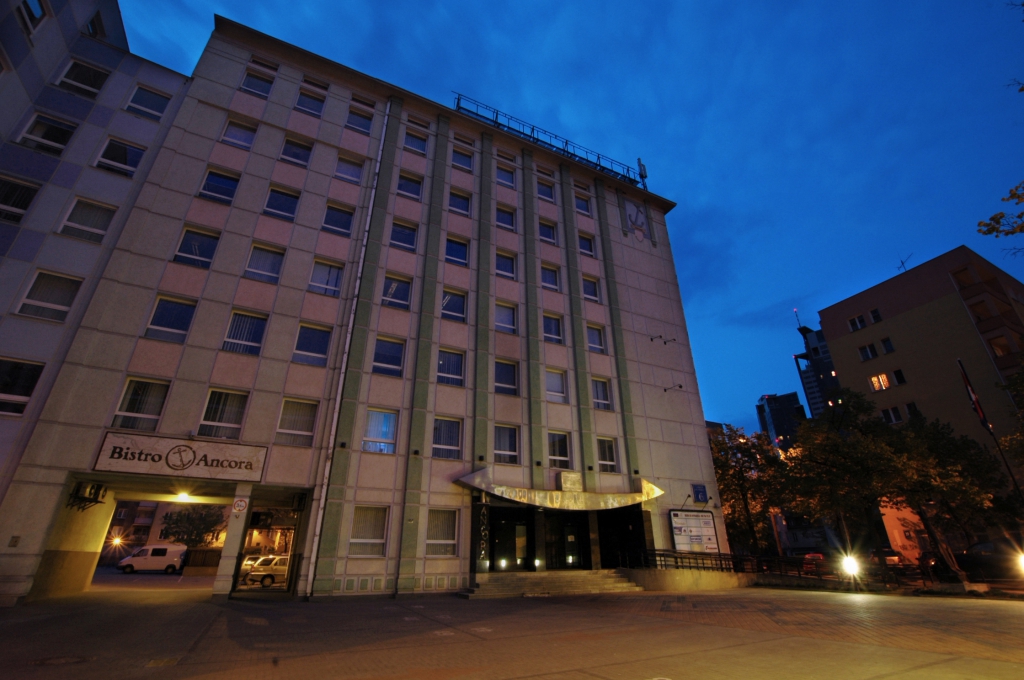 Office building by night