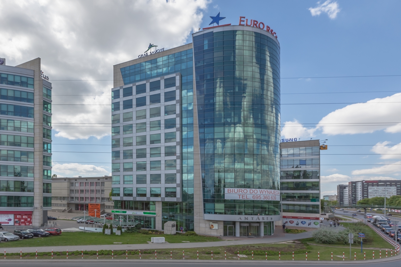 Facade of the office building