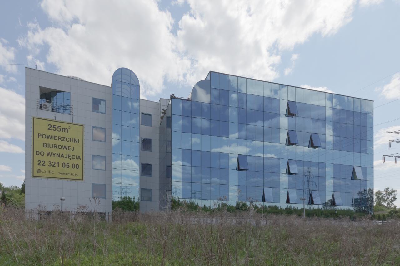 View of the elevation of the office building