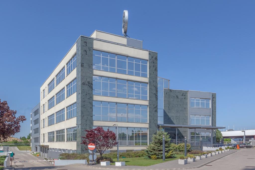 Elevation of the office building - office renting