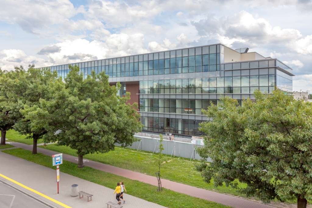 View of the front part of the office building