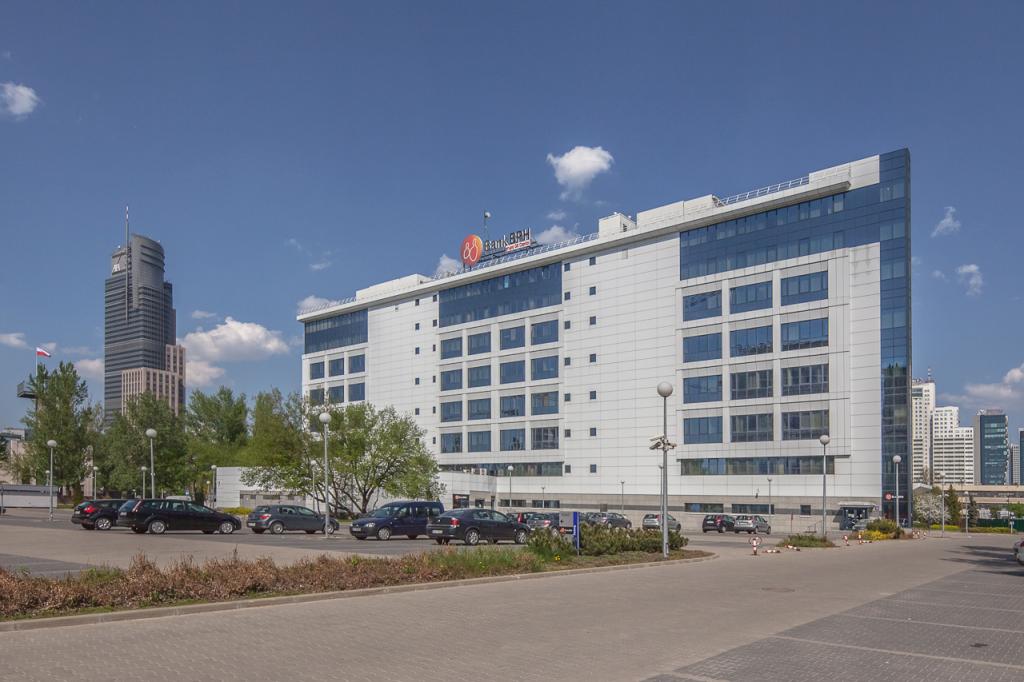 Facade of the office building - offices for rent
