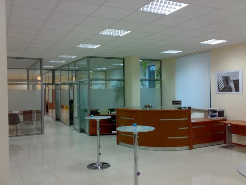 Office building, reception desk