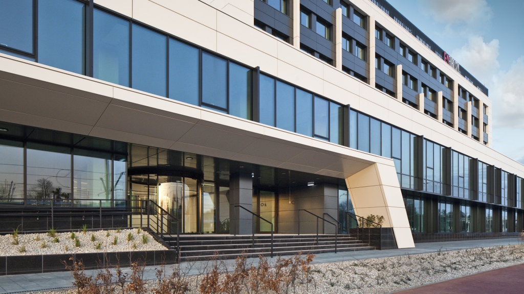 Main entrance to the office building