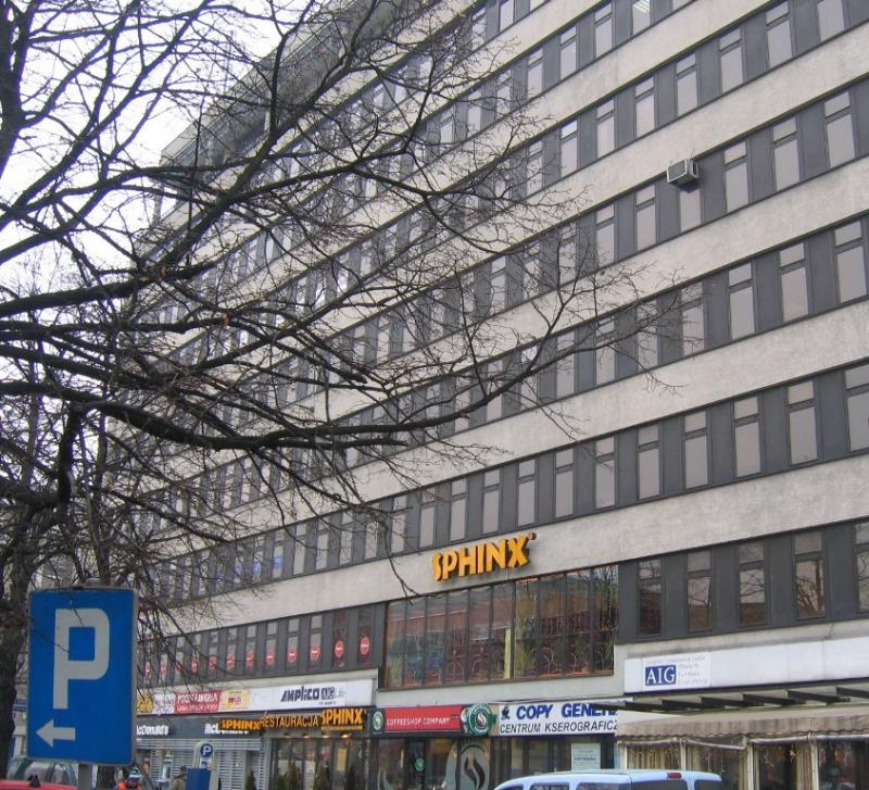 Facade of the office building