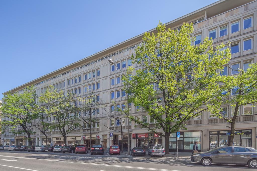 Front view of the building with office space