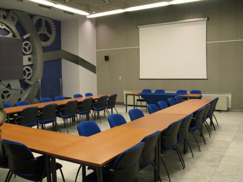 The conference room in the building