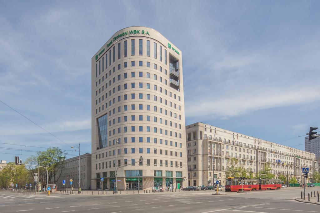 Front view of the office building