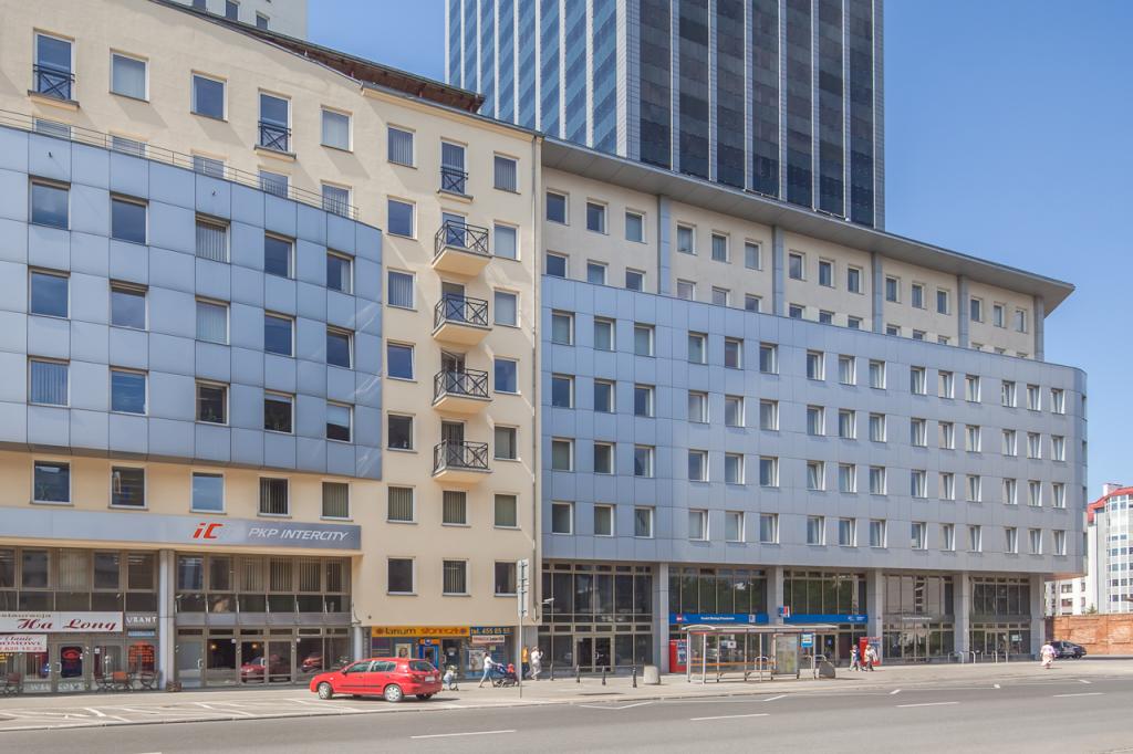 View of the front part of the office building