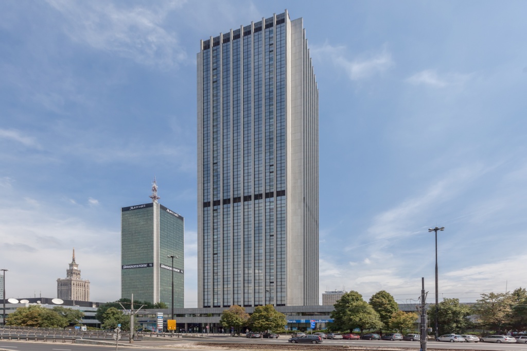 View of the elevation of the office building