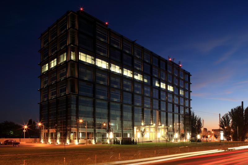 Building at night