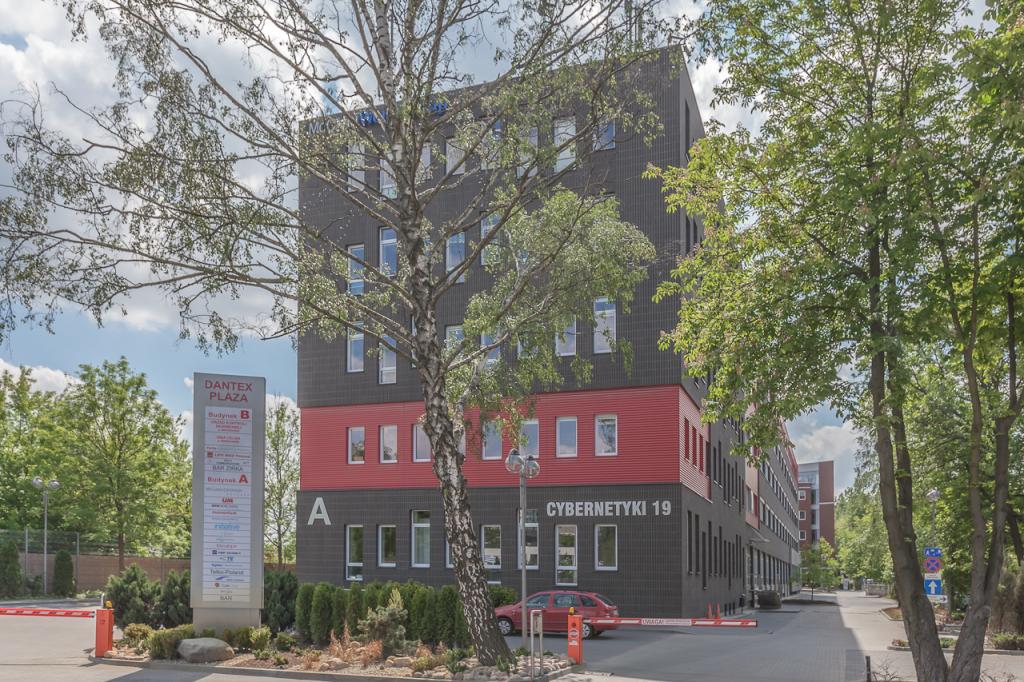 View of the office building with space to let