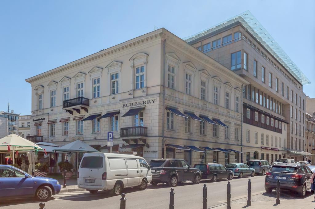 Elewacja budynku przeznaczonego pod wynajem biur
