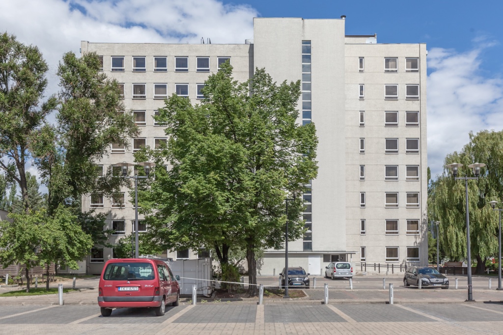 View of the elevation of the office building