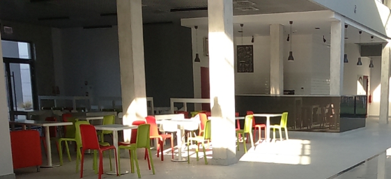 Common area in the building designed for rent