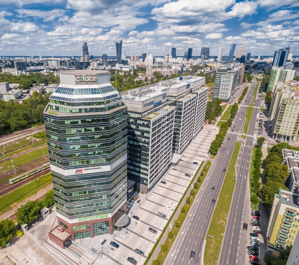 Birdseye view of the building