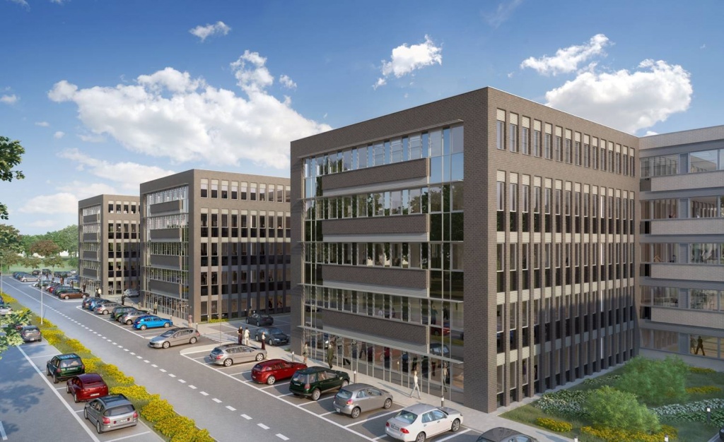 Building with offices to rent