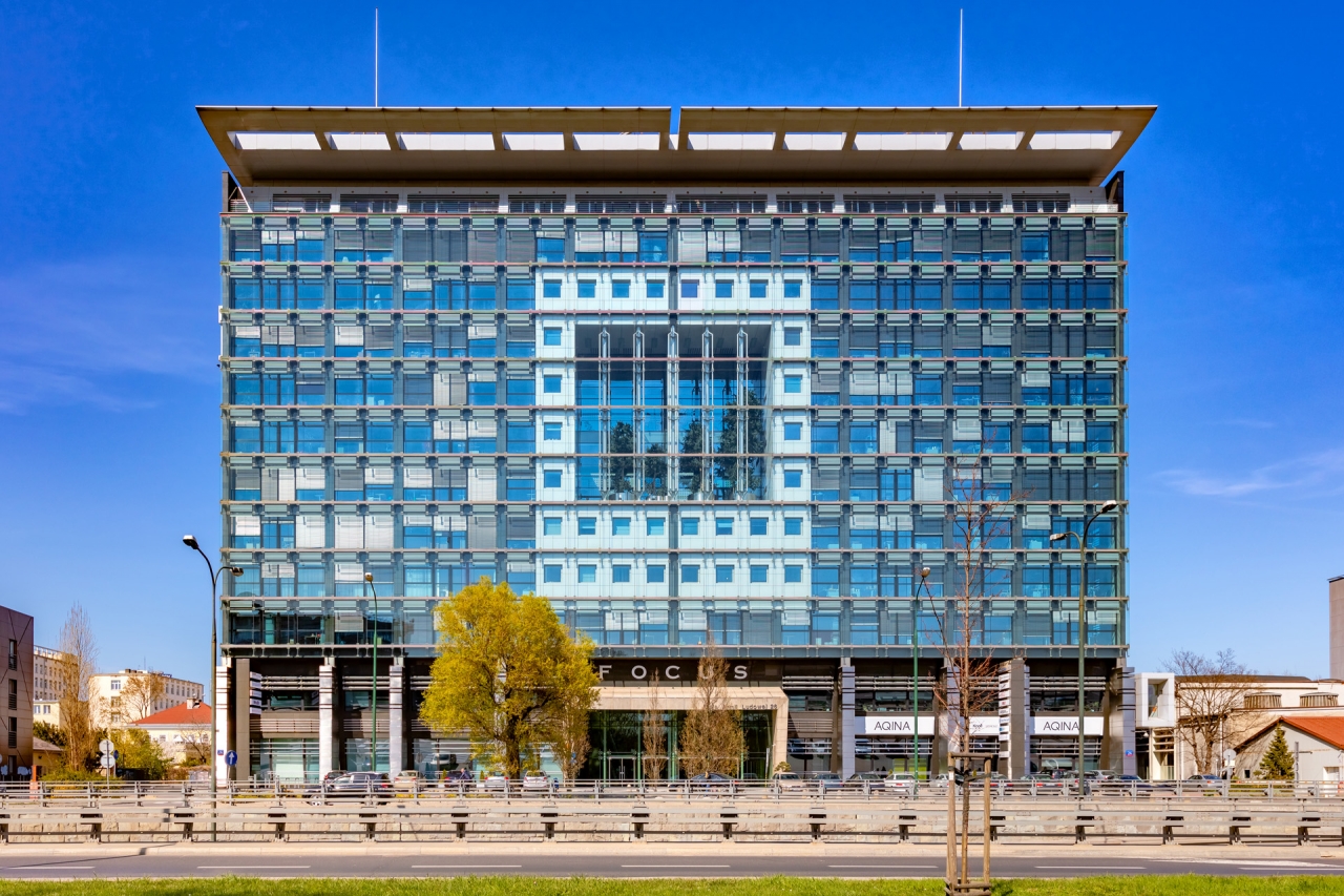 Main view of the office building