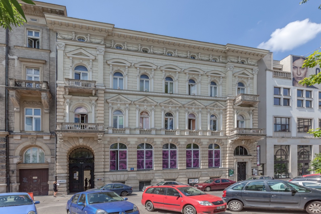 Front view of the building with office space