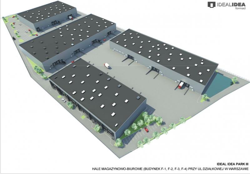 Plan of the ofiice-storage complex