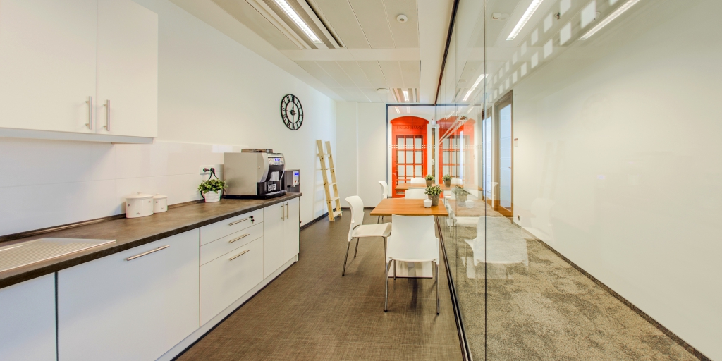 Functional kitchenette for tenants on the IX floor