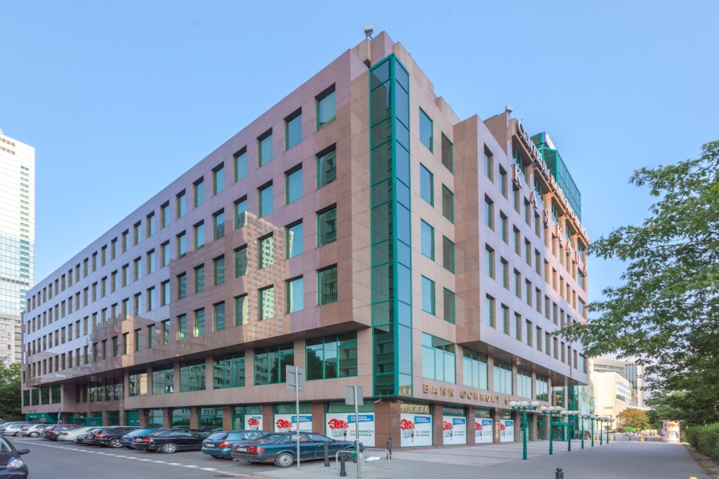  View of the elevation of the office building