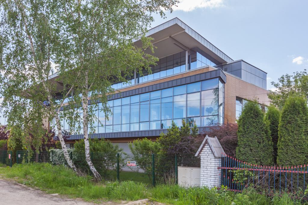 View of the front part of the office building