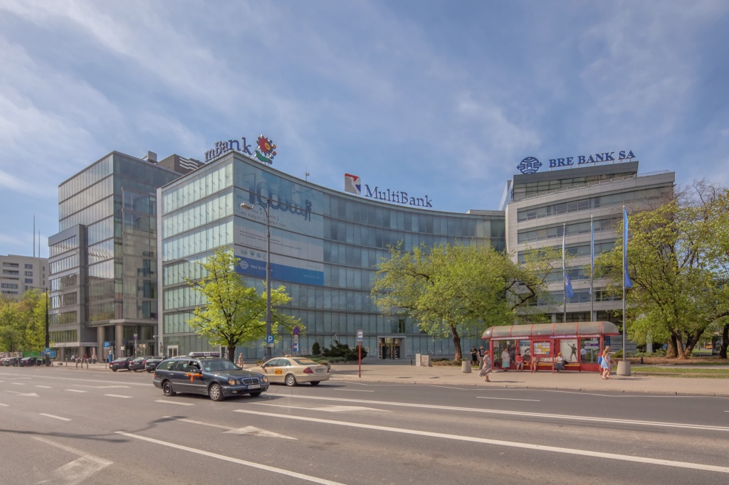 Front view of the office building