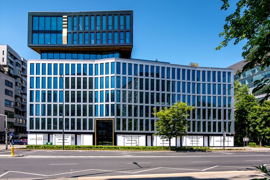 Front view of the office building