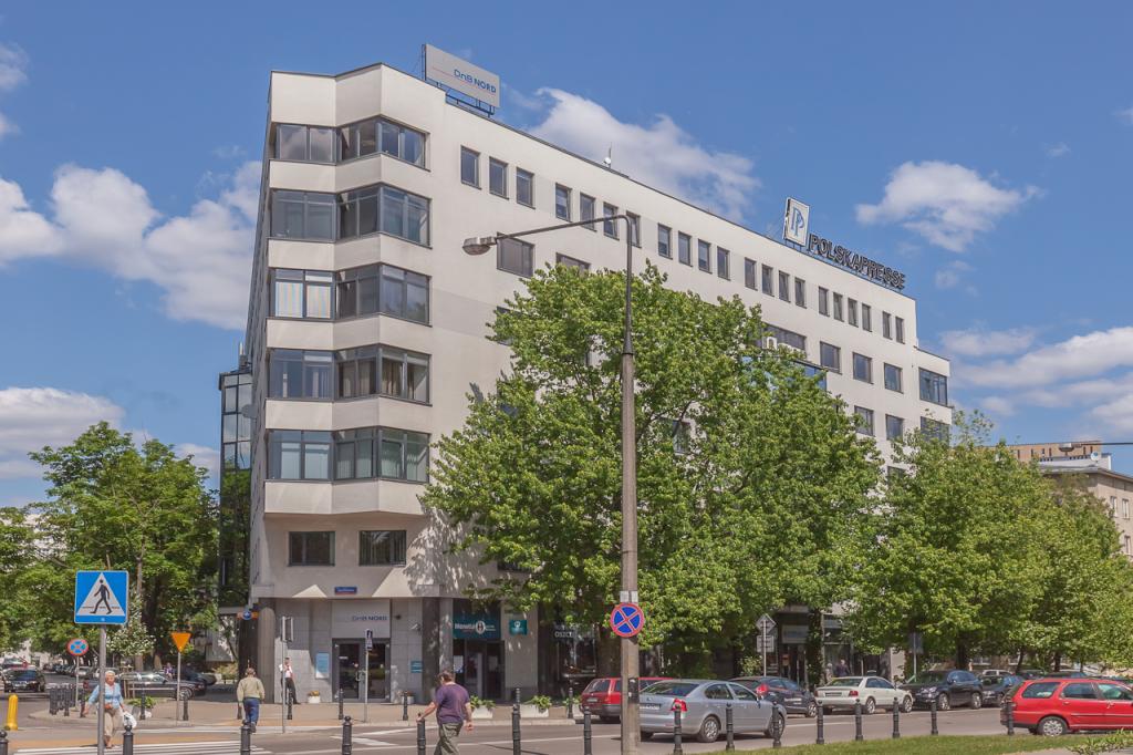 View of entrance of the office building