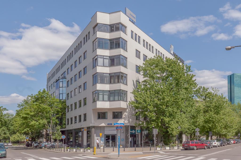 Front view of the office building