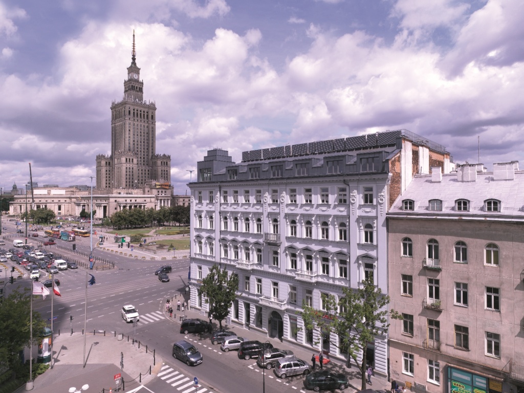 Office building, Emilii Plater Street view