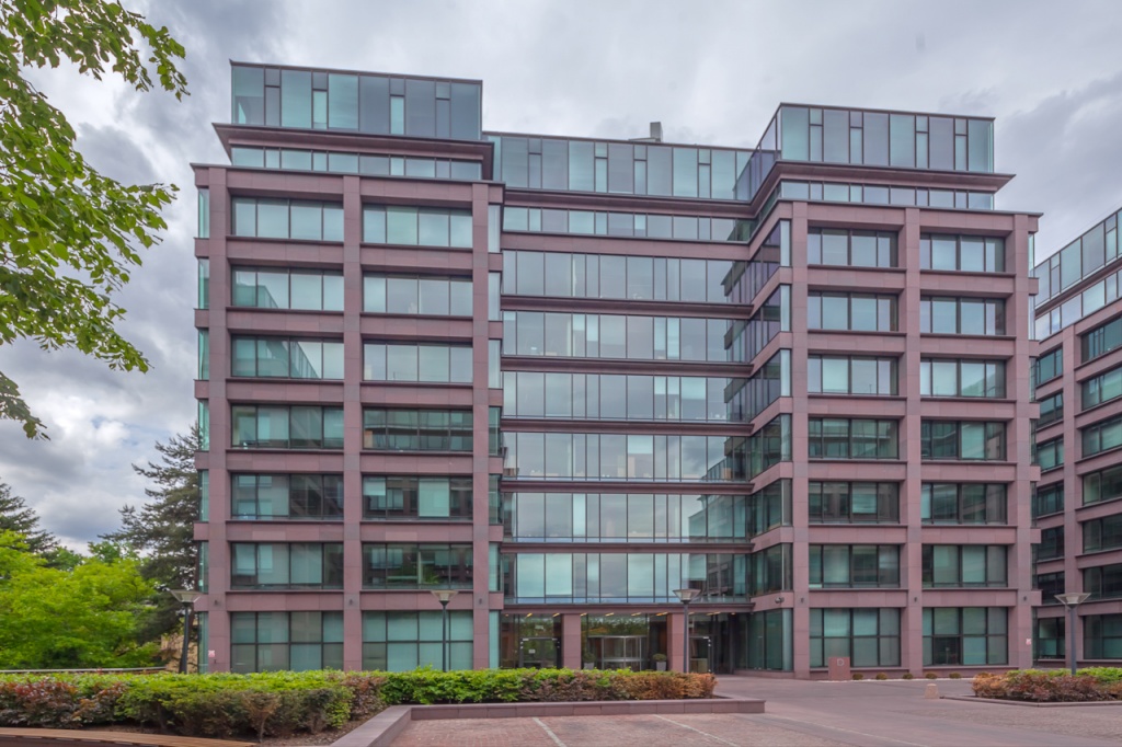 Front view of the office building