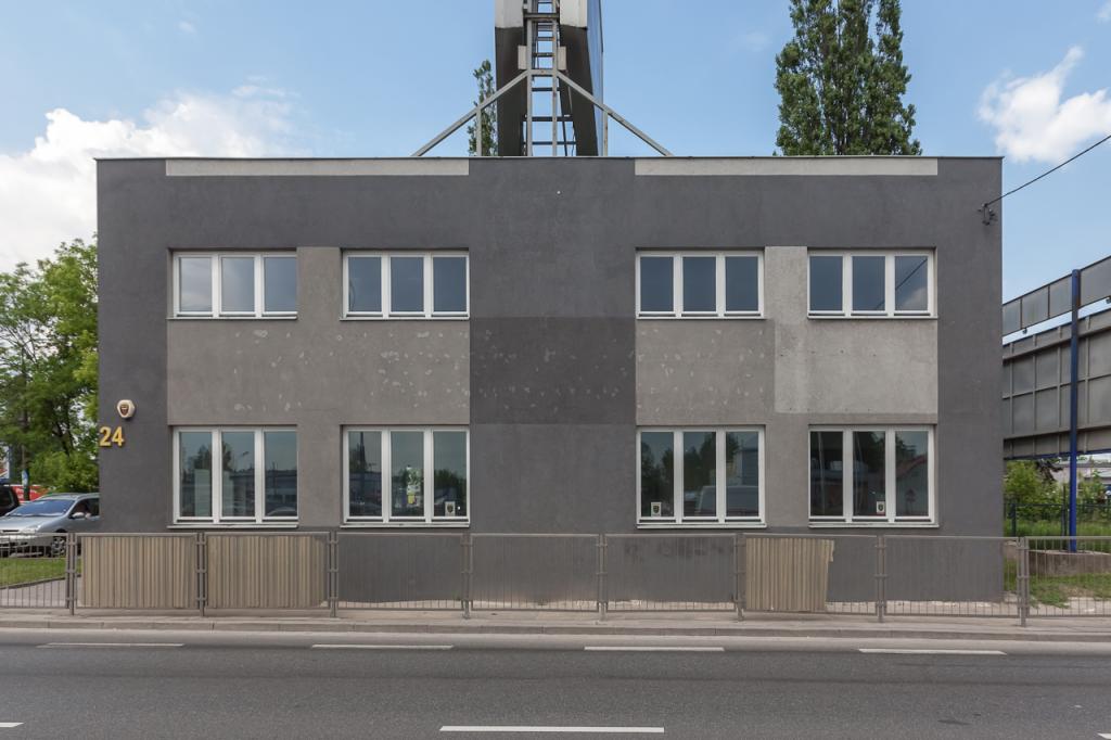 View of the front part of the office building