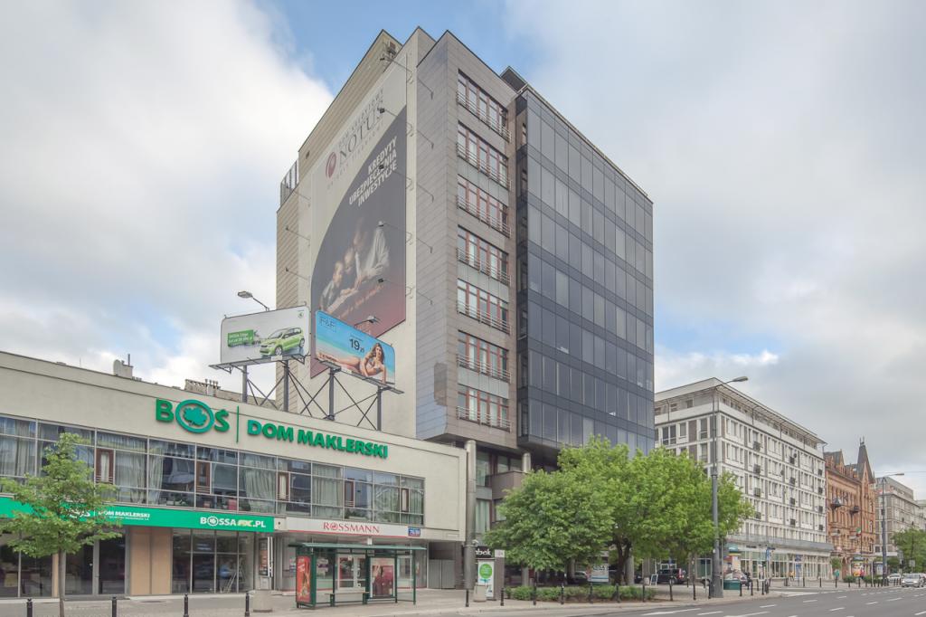 View of the elevation of the office building