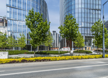 Mennica Legacy West Building osiągnął stan surowy zamknięty