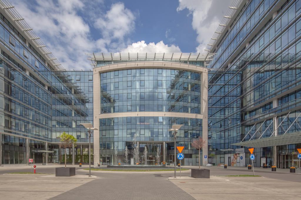 Main entrance to the office building