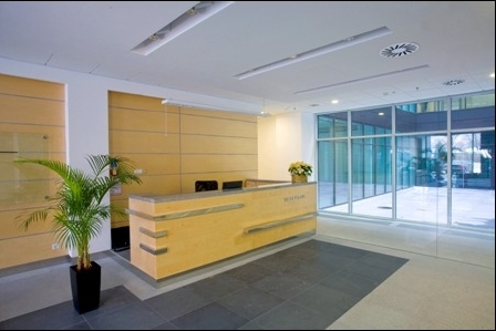 Reception of the office building