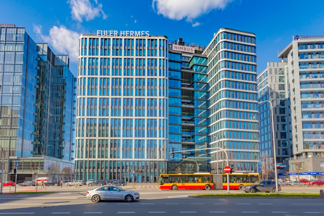 Elevation of the office building