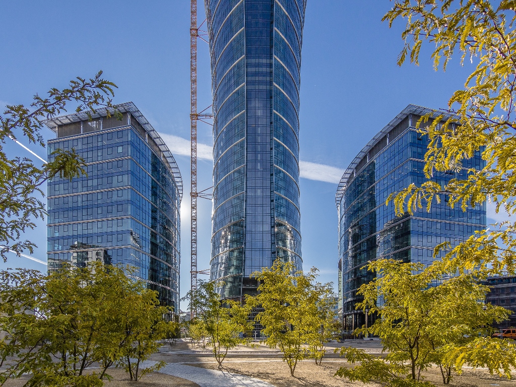 Main view of the office building