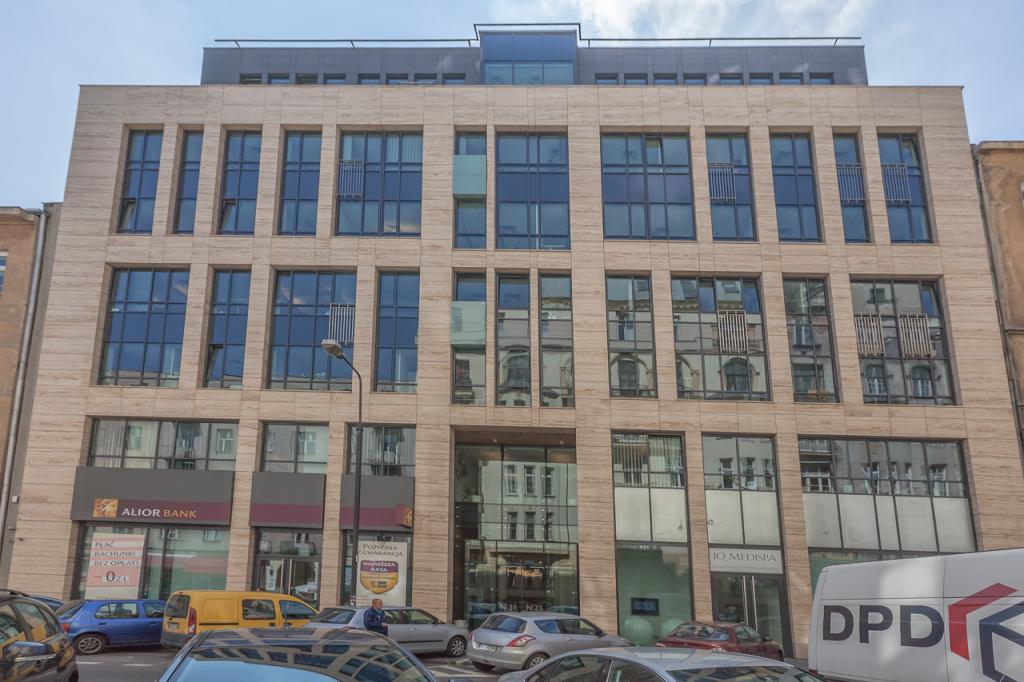 Front view of the building with office space