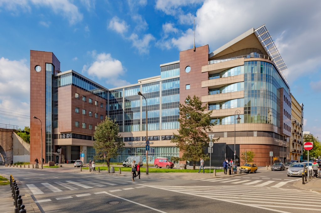 View on the front part of the office building