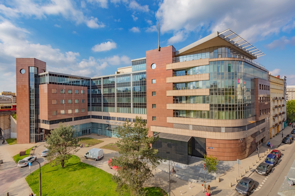 View of the elevation of the office building