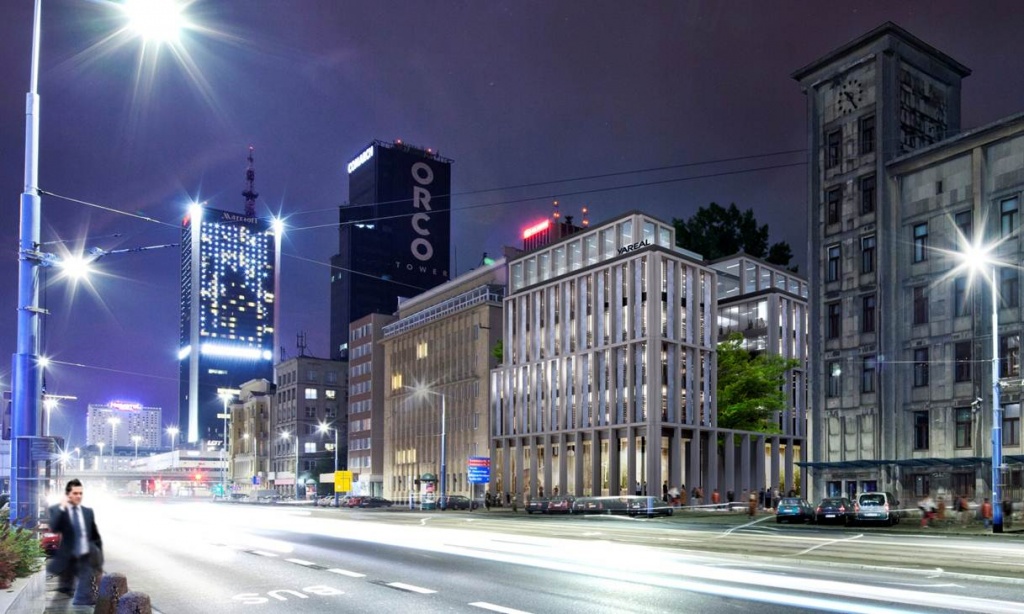 Office building - night view 