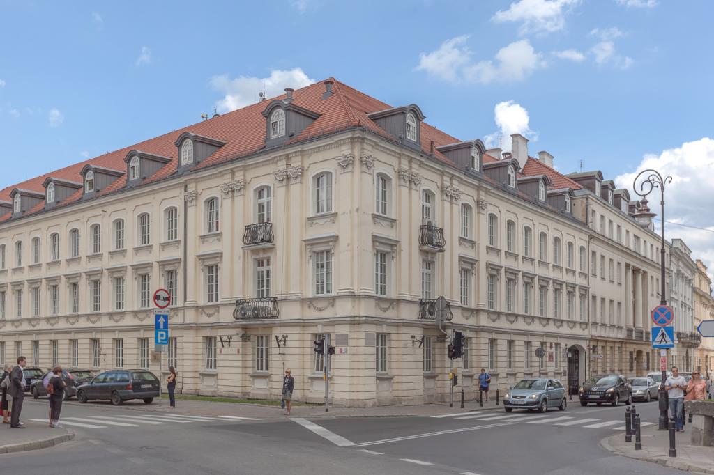 View of the elevation of the office building