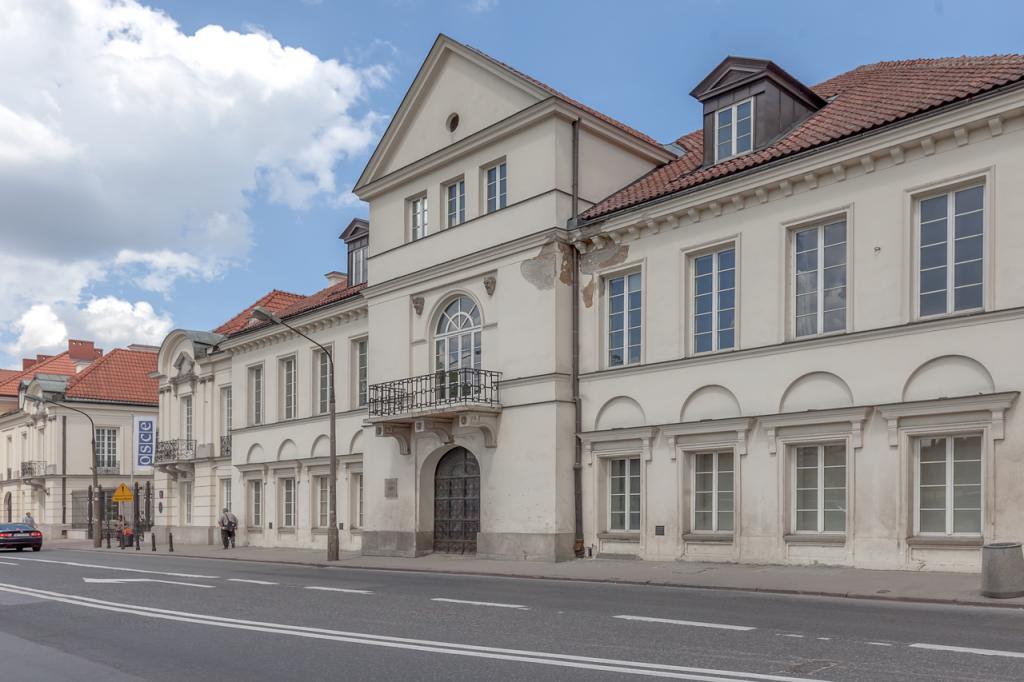 Front view of the building with office space