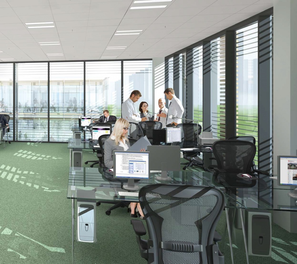 Interior of the office - visualisation