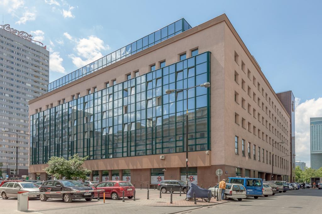 View of the elevation of the office building